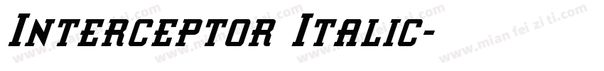 Interceptor Italic字体转换